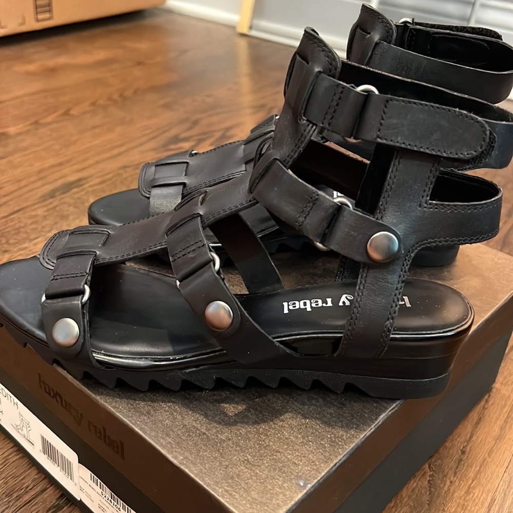 Luxury Rebel ankle strap sandals, Brand new, size 9.5  (40)